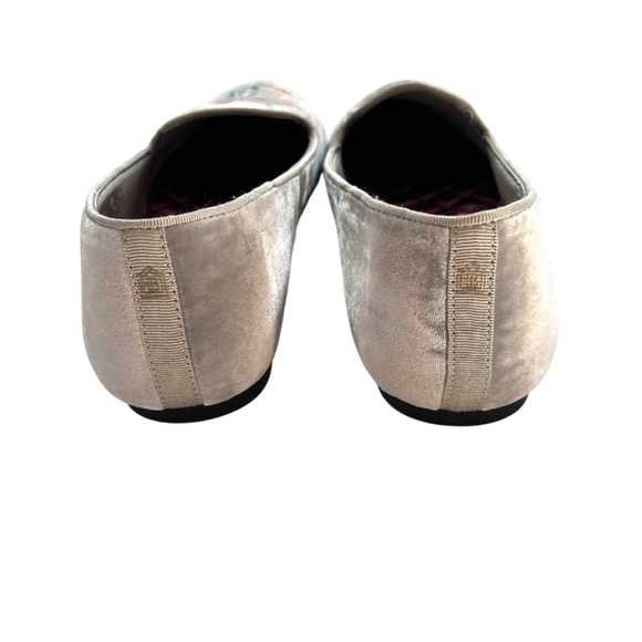 Birdies x Minted women’s velvet Blackbird loafer flat in Royal Perch 8.5 grey - Picture 5 of 10